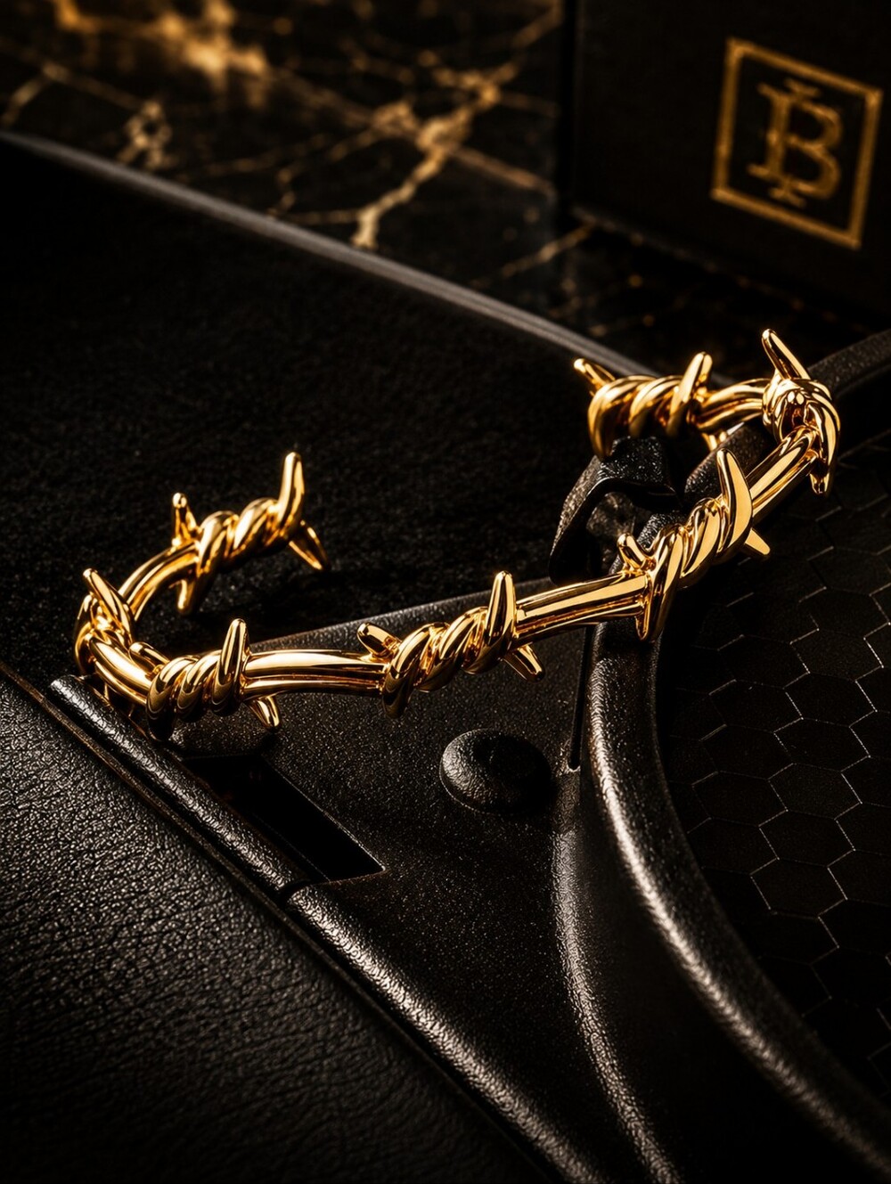 Hip Hop Barbed wire cuff bracelet